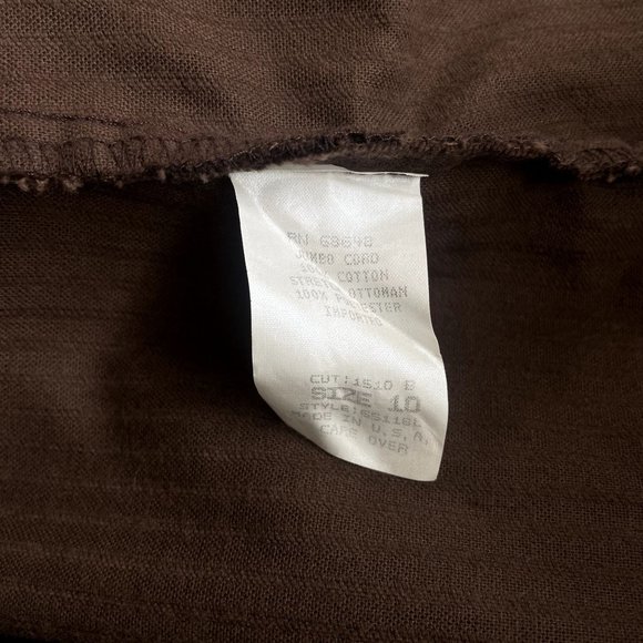 Y2K VINTAGE A.B.S MOCK NECK RIBBED CORDUROY BELTED  LONG SLEEVE DRESS SIZE - Picture 4 of 6